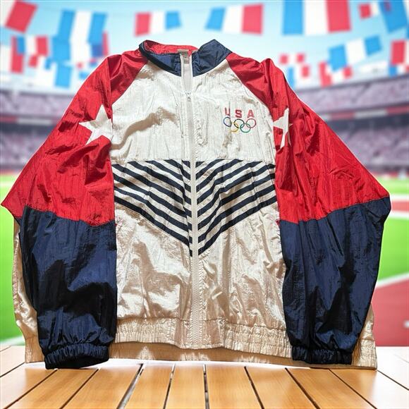 Vintage USA Olympic Team Men’s XL Lightweight Windbreaker Jacket - Picture 1 of 5
